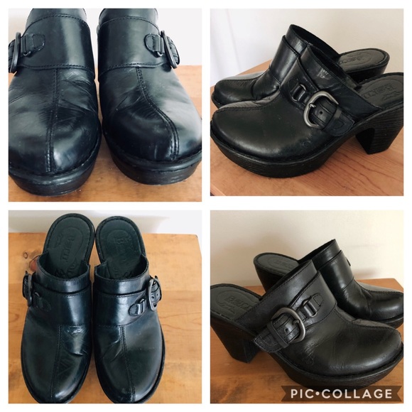 NWOT! BORN BLACK BUCKLE CLOG, 7 M/W - Picture 3 of 4